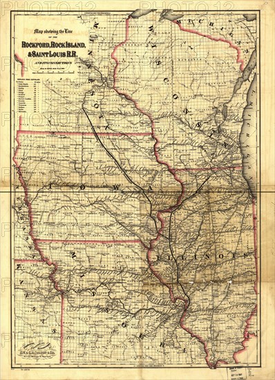 Rockford, Rock Island, & Saint Louis R.R - 1868 1868