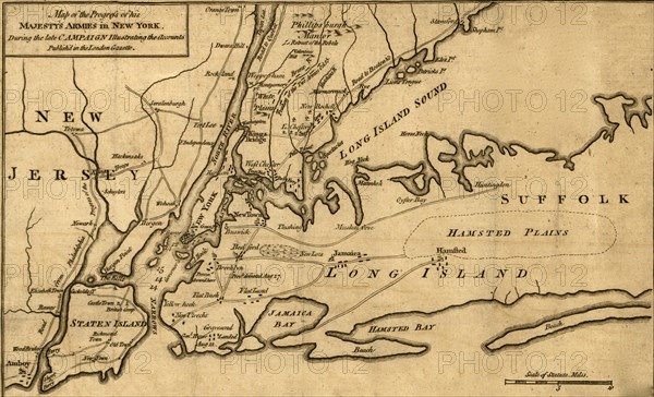 Success of the British Armies during the American War of Independence in New York 1776