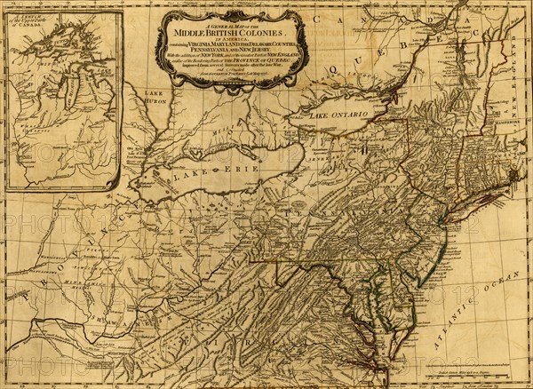 French & English Settlements in North America - 1776