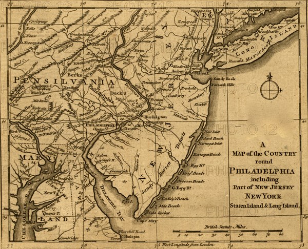 Middle Atlantic Colonies - 1776