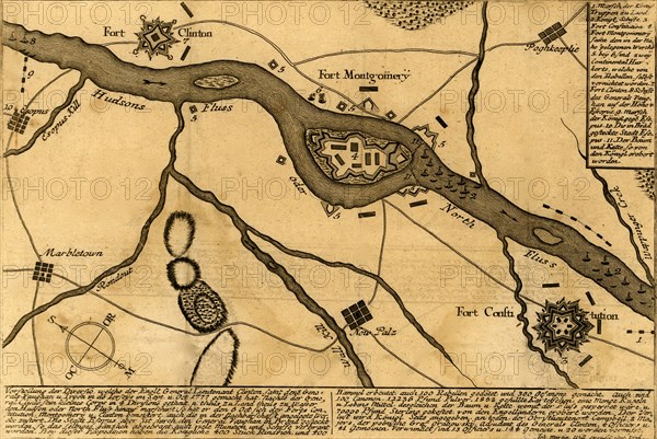 General Clinton at Fort Montgomery - 1777