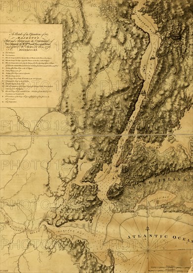 British  fleet and army under Howe's Command 1777