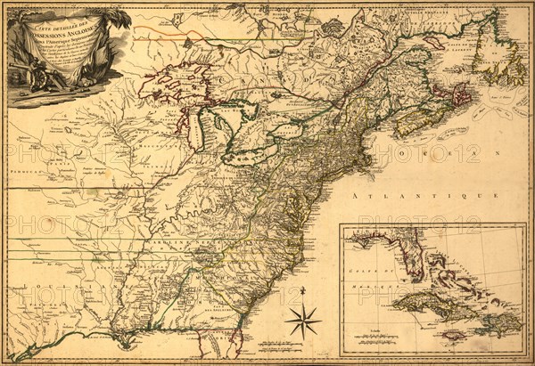 British Possessions at the Time of the War of Independence - 1777