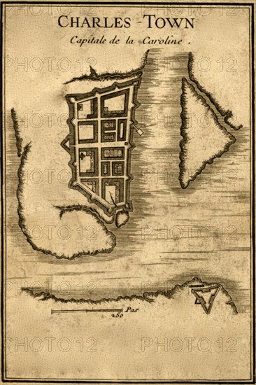 Charleston or Charles Town Capital of Carolina 1780