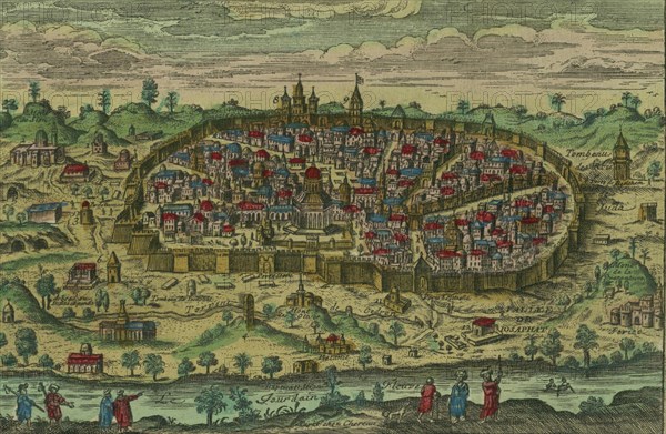 Antique Map of Jerusalem