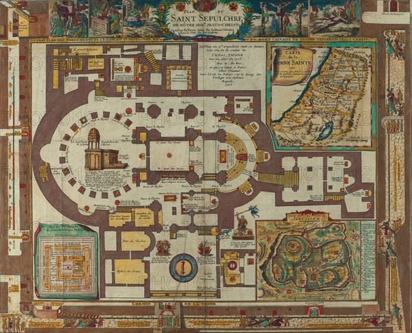 Antique Map of Jerusalem