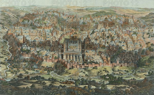 Antique Map of Jerusalem