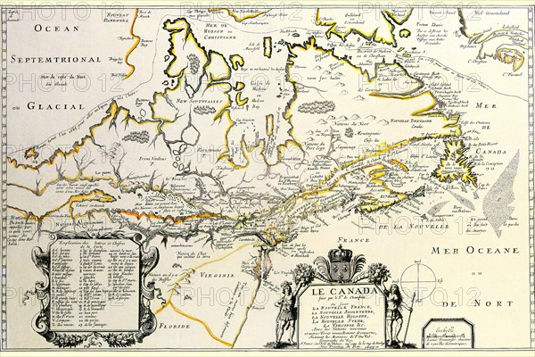 New France or Canada by Champlain 1677