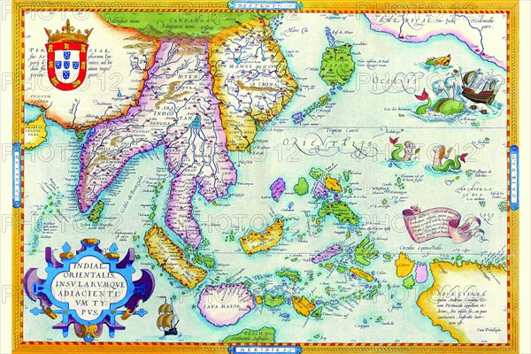 East Indies by Ortelius 1590