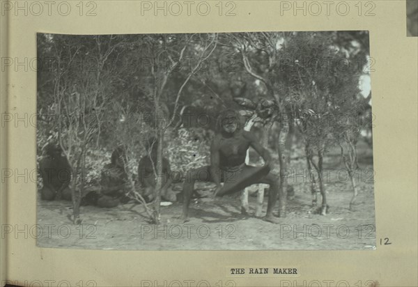 Aboriginal "rain maker" performing