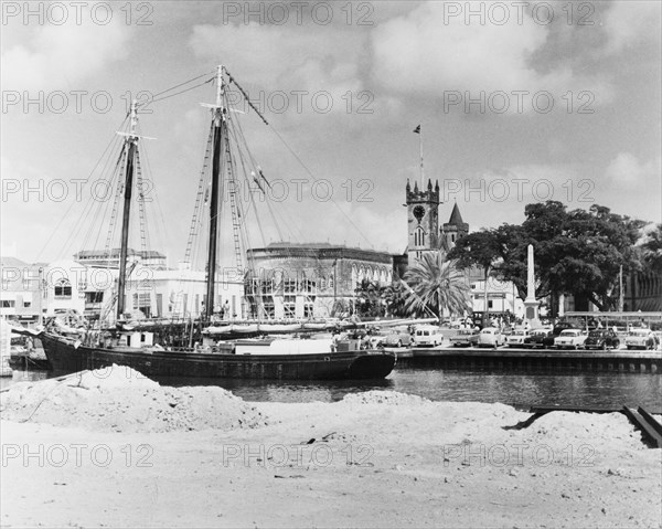 A ketch in the Careenage at Bridgetown