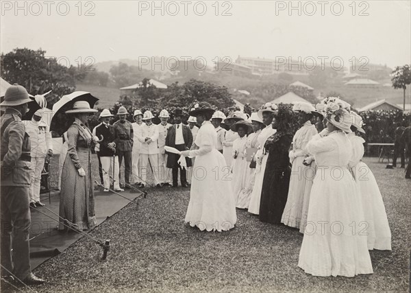 African women at a royal reception