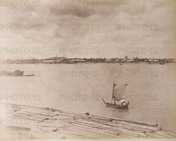A sailing boat at Rangoon