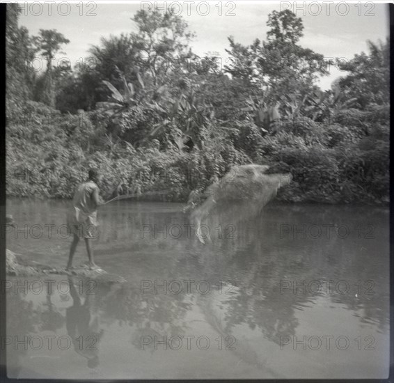 Casting net, fishing