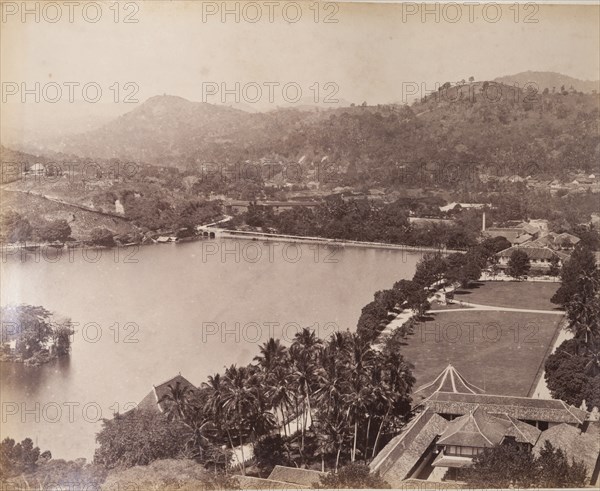 View across the lake at Kandy