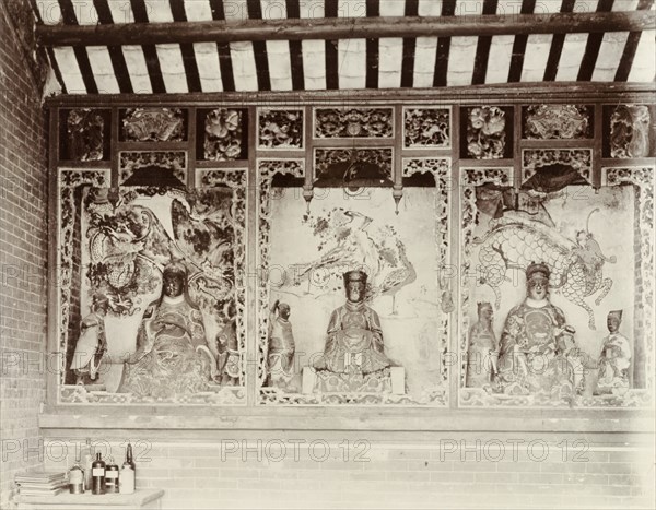 Deities inside a Chinese Joss house