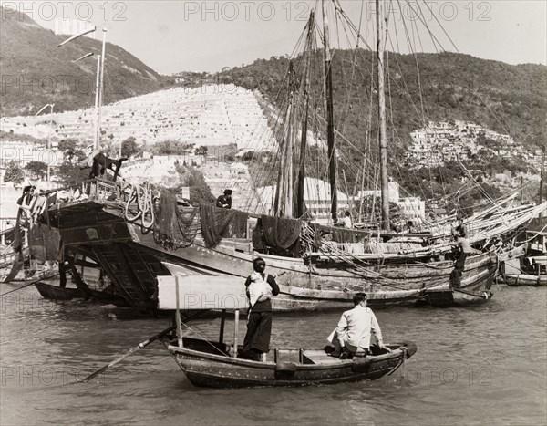 A junk in Aberdeen Harbour