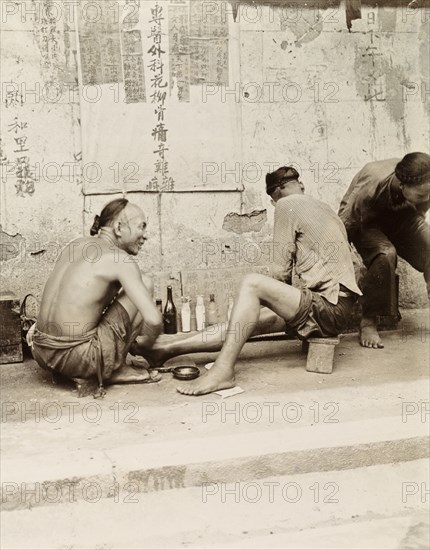 A medicine stall in Hong Kong