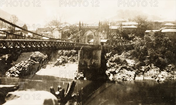 Victoria Bridge in Mandi, India