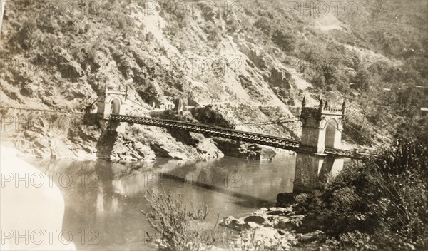 Victoria Bridge in Mandi, India