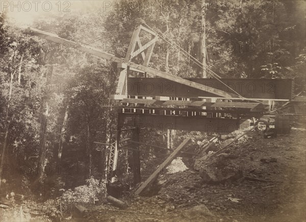 Railway viaduct under construction, Jamaica