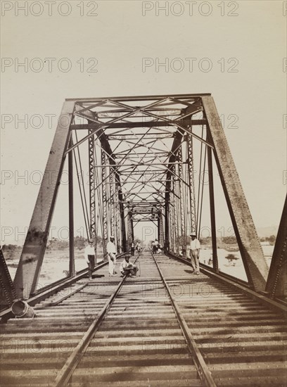 Construction workers on a bridge, Jamaica