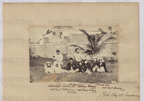 Group of men at Port Royal, Jamaica