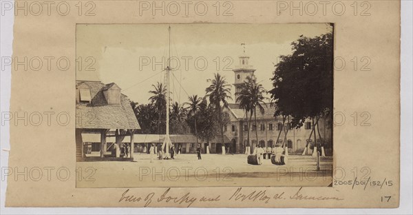 View of dockyard and Port Royal, Jamaica