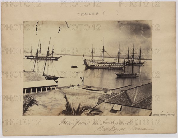 View of the sea from the Dock, Port Royal, Jamaica