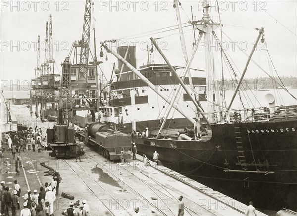 Steam locomotive, Mombasa Docks