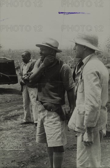 District Officer with Kikuyu Guard sergeant