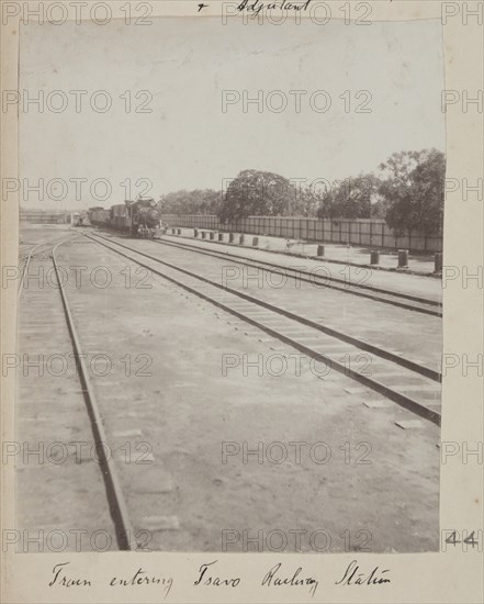 Train entering Tsavo Railway Station