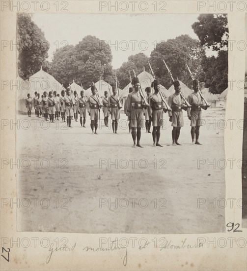 Guard mounting at Mombasa