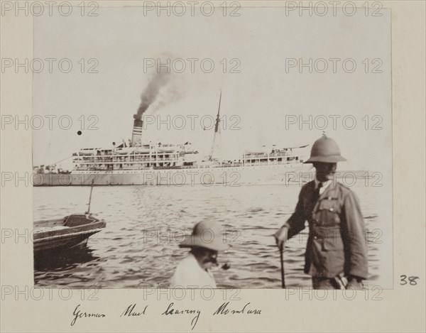 German mail leaving Mombasa