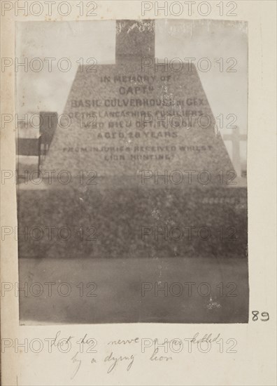 Tombstone of Basil Culverhouse de Gex