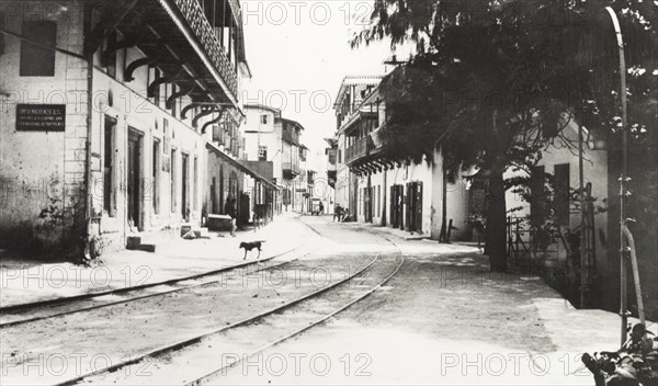 Quiet street in Mombasa