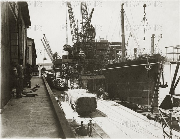 Bow end of SS Modasa at Mombasa Docks
