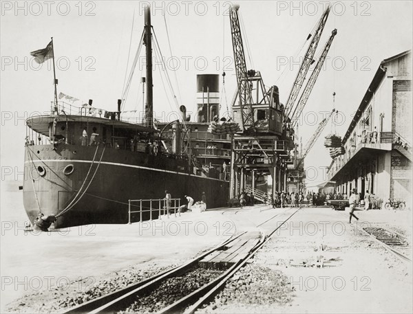 SS Modasa unloaded at Mombasa Docks