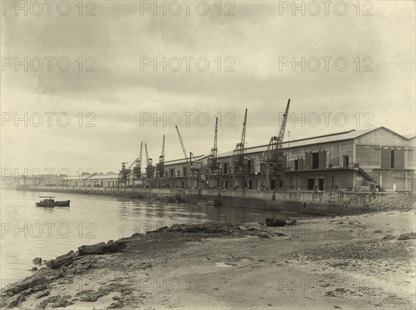 Main dockside installations at Kilindini Harbour