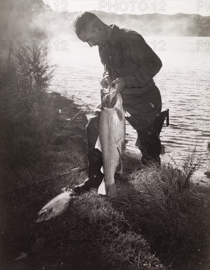 Trout fishing at Rotorua