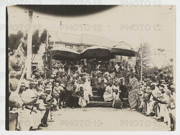 Part of the ceremony of crowning a new Chief