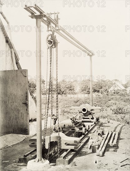 Hydraulic wheel and gantry, Sierra Leone