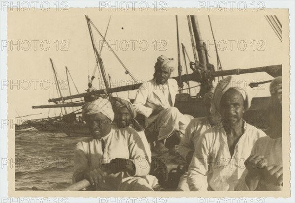 Sailors on a dhow