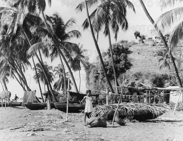 Fishing beach in St Vincent