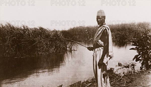 Fishing on the Jur River, Bahr-El-Ghazal