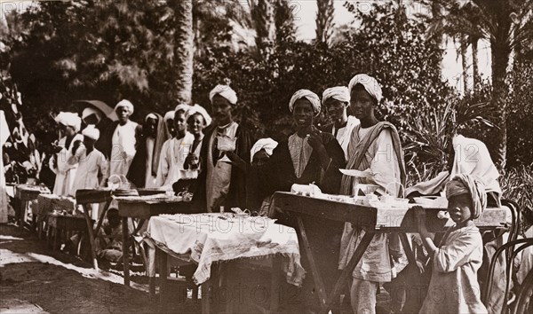 Sudanese street traders selling silver, Khartoum