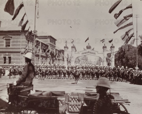 Cavalry parade for the Duke of Connaught
