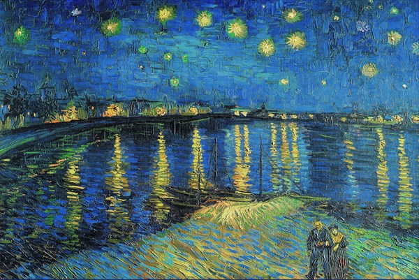 Van Gogh, Nuit étoilée sur le Rhône