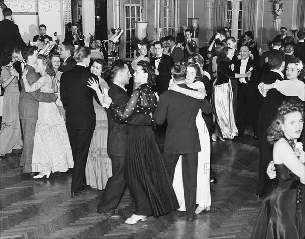 Couples Dancing To Big Band