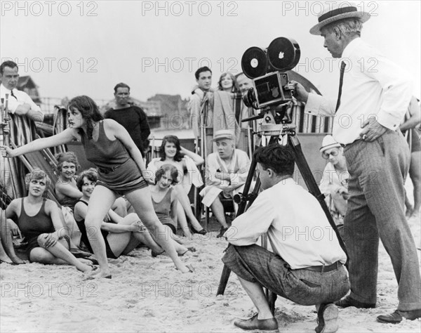 Silent Movie Beach Scene